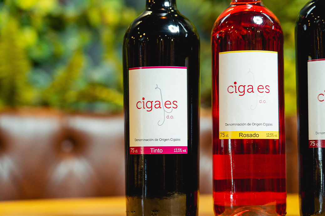 Botellas de vino Cigales